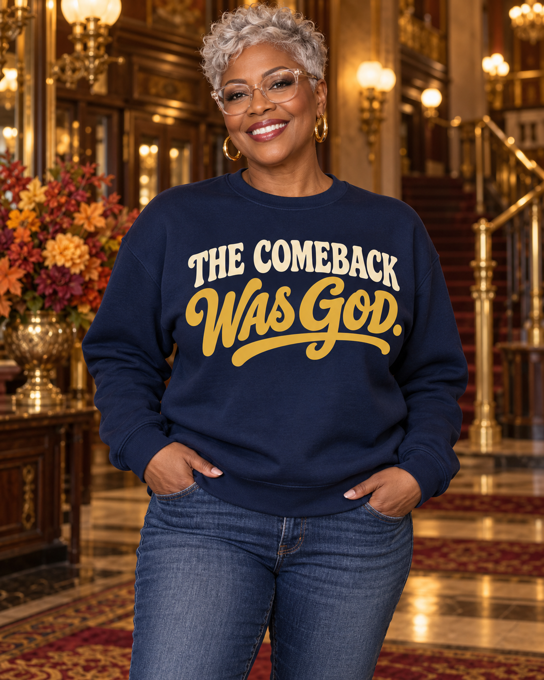 The Comeback Was God Crewneck Sweatshirt