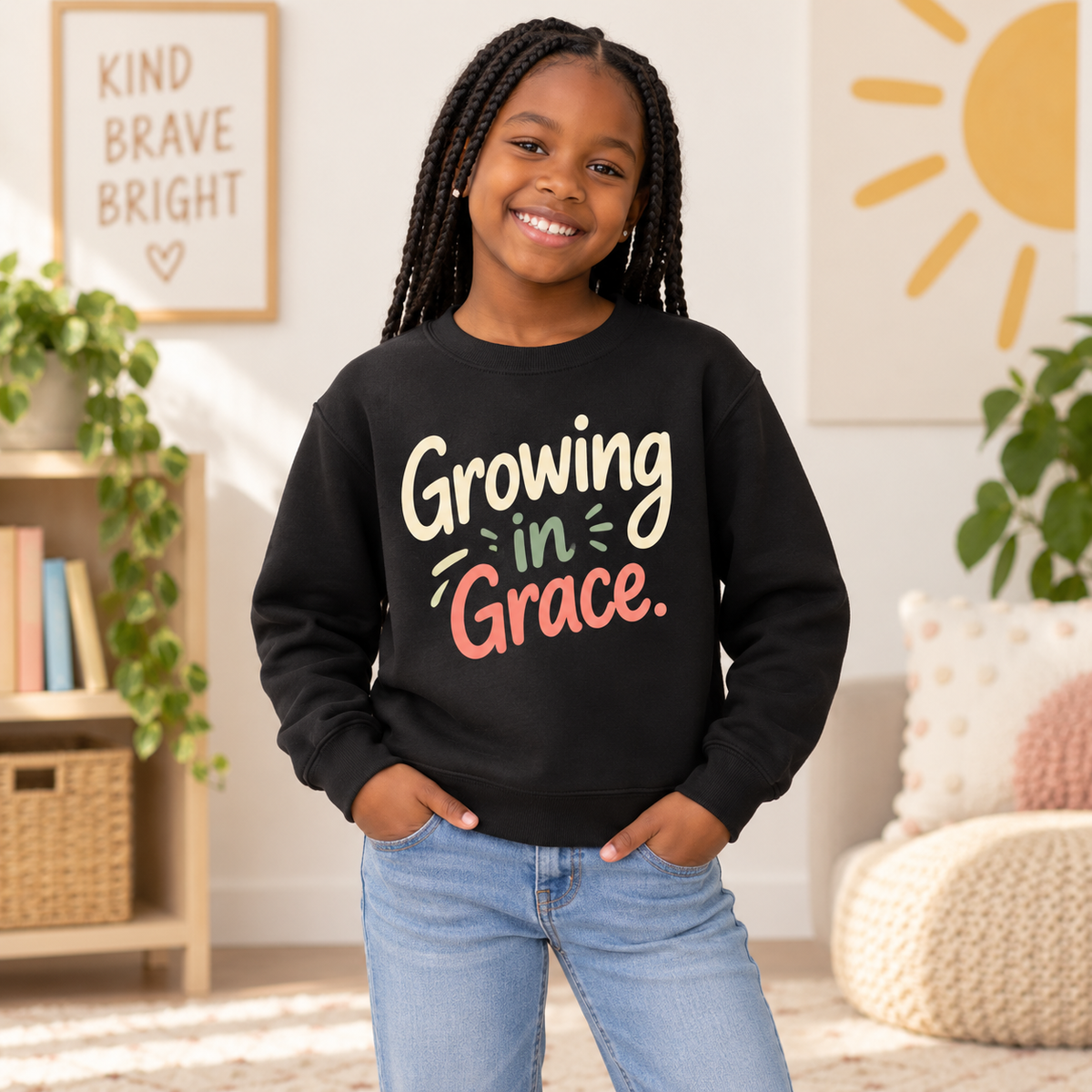 Growing in Grace Kids Sweatshirt