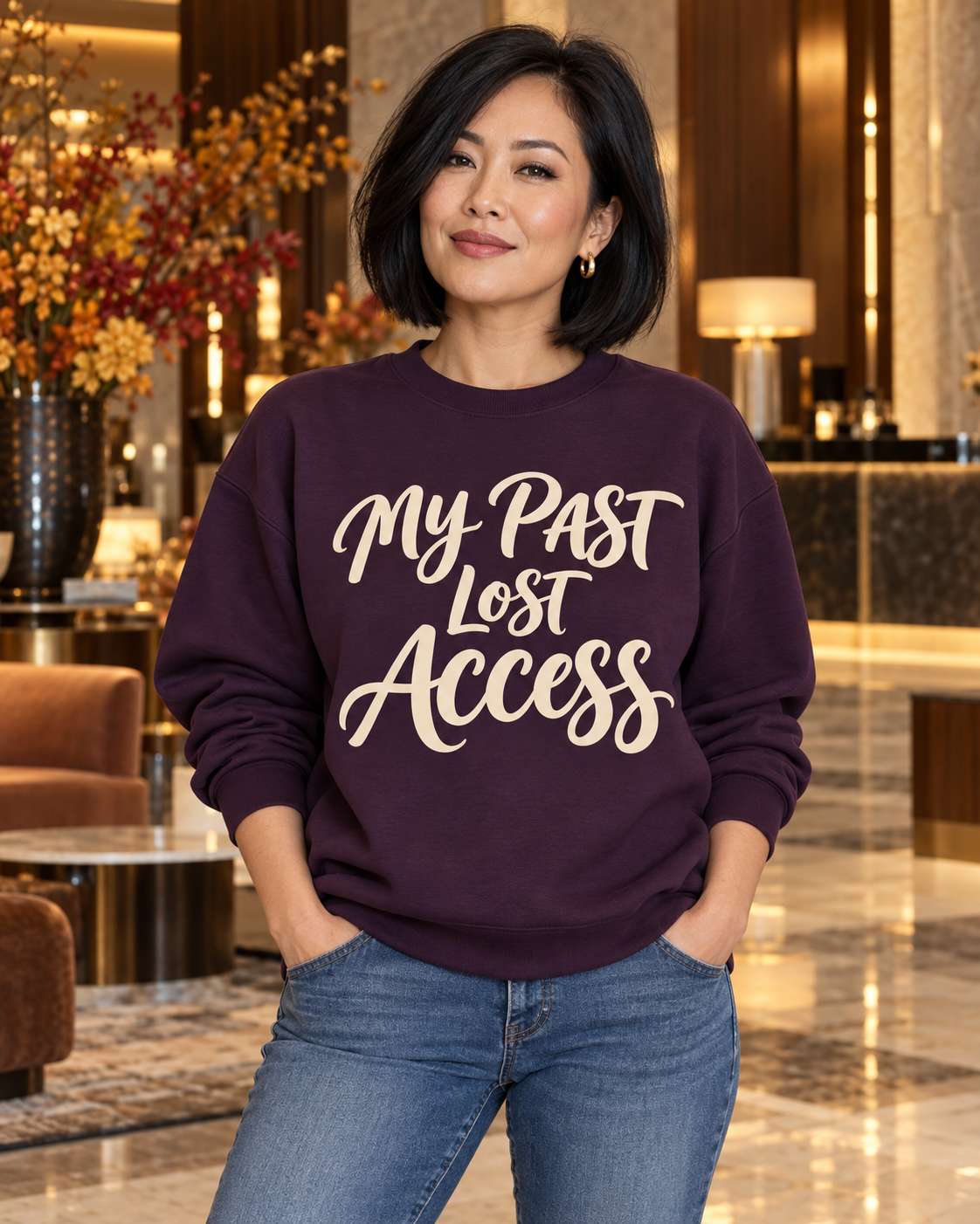 My Past Lost Access Crewneck Sweatshirt